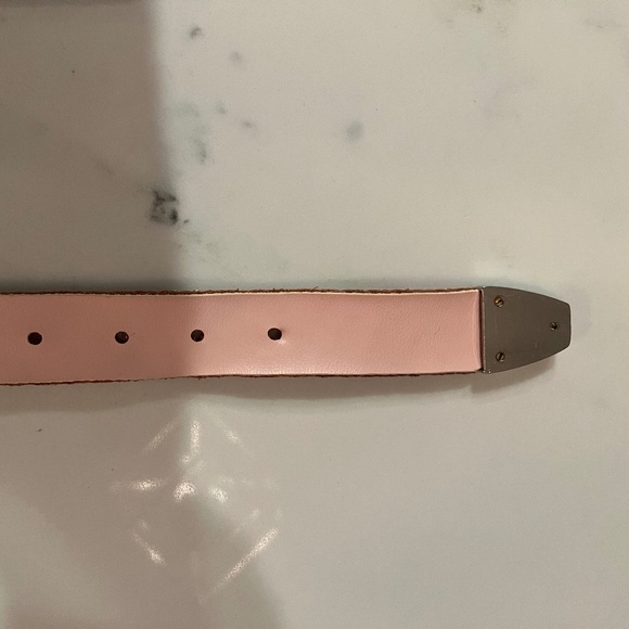 Gorgeous Vintage Kippys Pink Belt w/ Pink Swarovski Crystals, Leather, sz S / M main image 9
